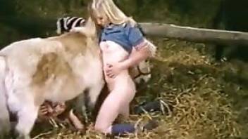 Farm sex scene with blowjobs and beyond